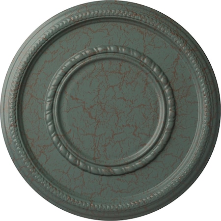 Ekena Millwork Federal Roped Large Medallion (Canopies up to 7 3/4"), 17 3/8"OD x 1 1/8"P, Cloud Burst Crackle CM17FECBC